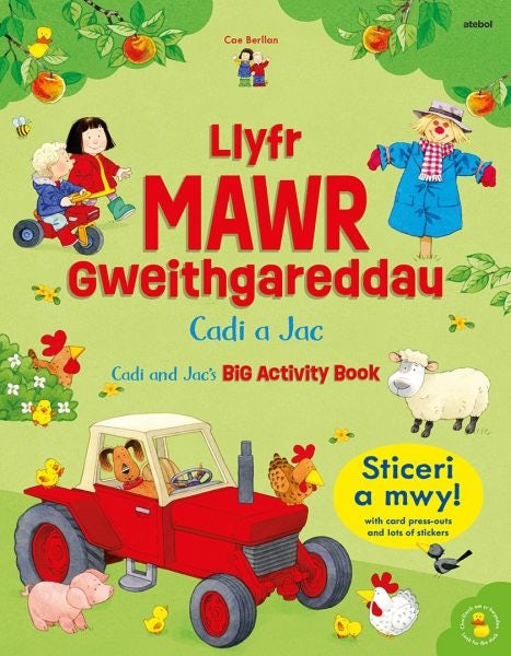 Cover image for Llyfr Mawr Gweithgareddau Cadi a Jac / Cadi and Jac's Big Activity Book, isbn: 9781801065498