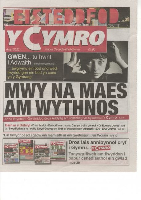 Cover image for Y Cymro (Awst 2026), isbn: K164077011