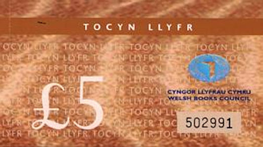 Cover image for Tocyn Llyfr Cymraeg: 5 Punt / 5 Pounds, isbn: 8888039805