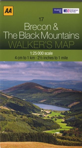 Cover image for Walker's Map Brecon & the Black Mountains, isbn: 9780749573096