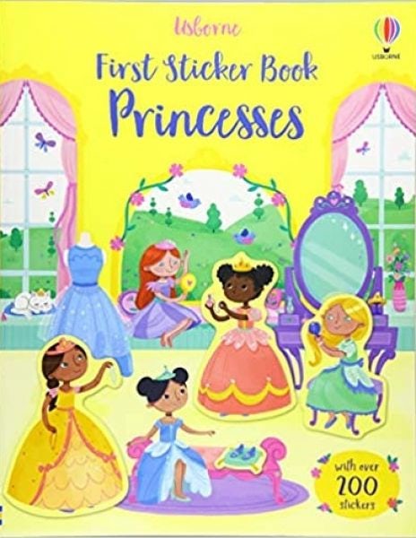 Cover image for First Sticker Book Princesses, isbn: 9781474986618