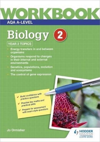 Cover image for AQA A-Level Biology Workbook 2, isbn: 9781510483170