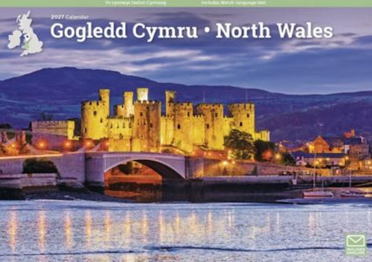 Cover image for Gogledd Cymru | North Wales A4 Calendar 2027, isbn: 9781529856224