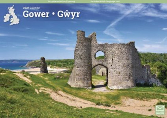 Cover image for Gower | Gŵyr A4 Calendar 2027, isbn: 9781529857757