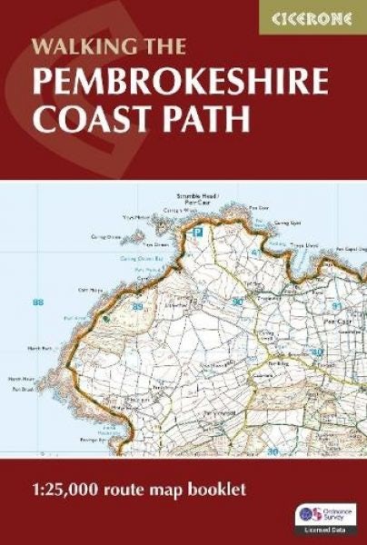 Cover image for Pembrokeshire Coast Path Map Booklet: 1:25,000 OS Route Mapping, isbn: 9781786312099