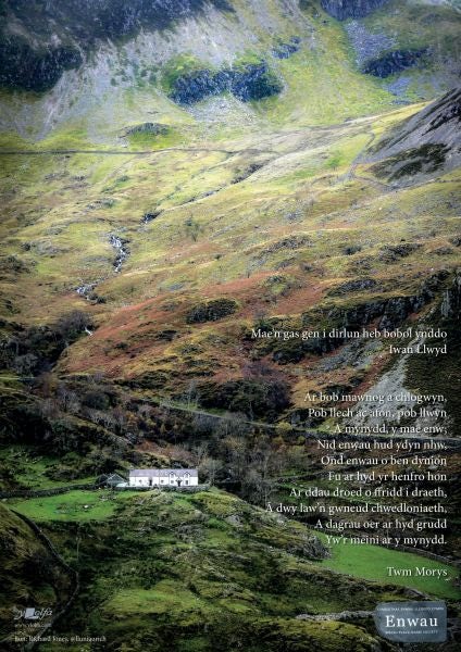 Cover image for Poster Nant Ffrancon, Poster Cymdeithas Enwau Lleoedd Cymru, isbn: 9781800990241