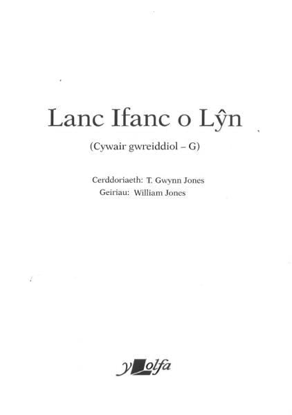 Cover image for Lanc Ifanc o Lŷn (Cywair Gwreiddiol - G), isbn: 9781800993235