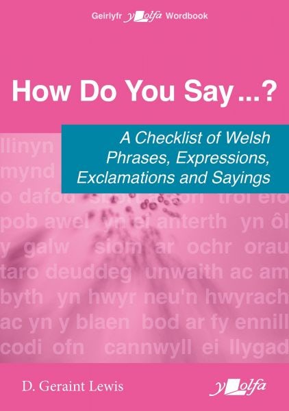 Cover image for How Do You Say...? - A checklist of Welsh phrases, expressions, exclamations and sayings, isbn: 9781800997103