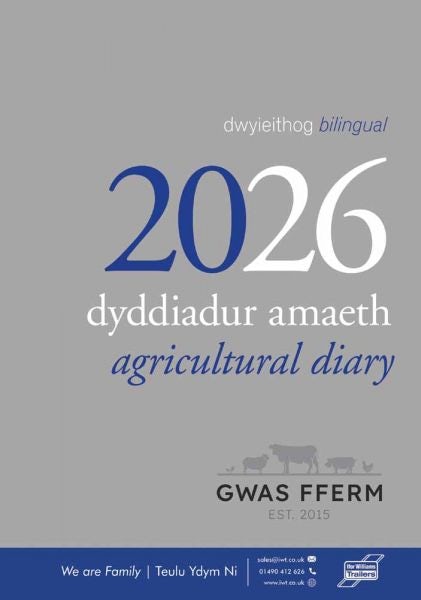 Cover image for Dyddiadur Amaeth 2026 Agricultural Diary, isbn: 9781800997882