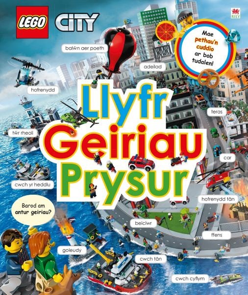 Cover image for Cyfres Lego: Llyfr Geiriau Prysur, isbn: 9781849670524