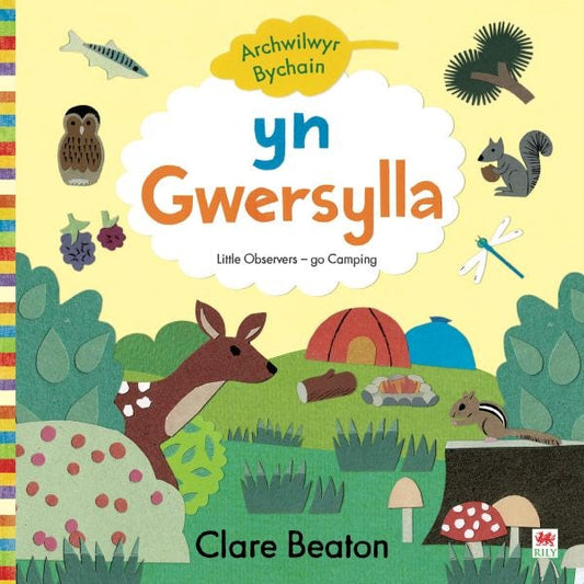 Cover image for Cyfres Archwilwyr Bychain: Yn Gwersylla / Go Camping, isbn: 9781849675574