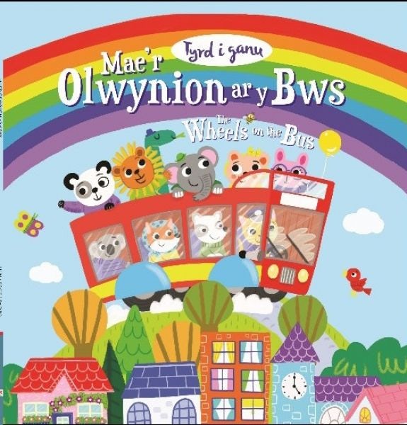 Cover image for Mae’r Olwynion ar y Bws / The Wheels on the Bus, isbn: 9781849679350