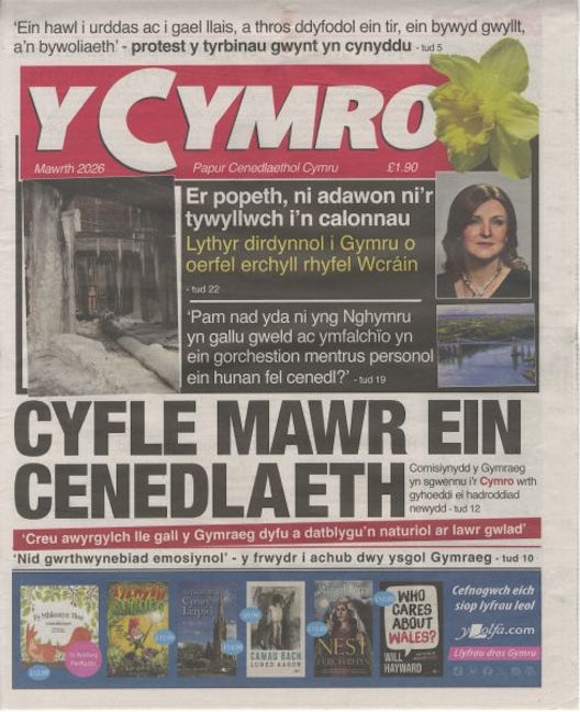 Cover image for Y Cymro (Mawrth 2026), isbn: J664077011